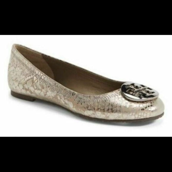 BNWT Tory Burch Bonneville Pewter leather Revas - Picture 5 of 5